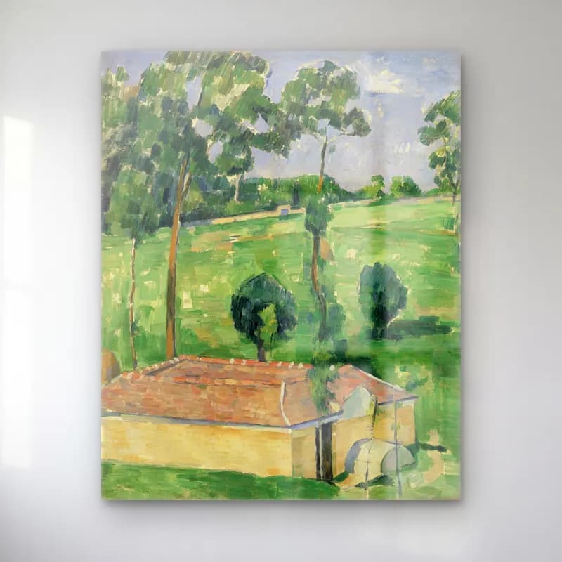 Empresyonist Kır Evi No. 34 cam tablo — Empresyonist Kır Evi No. 34 — empresyonist kır evi