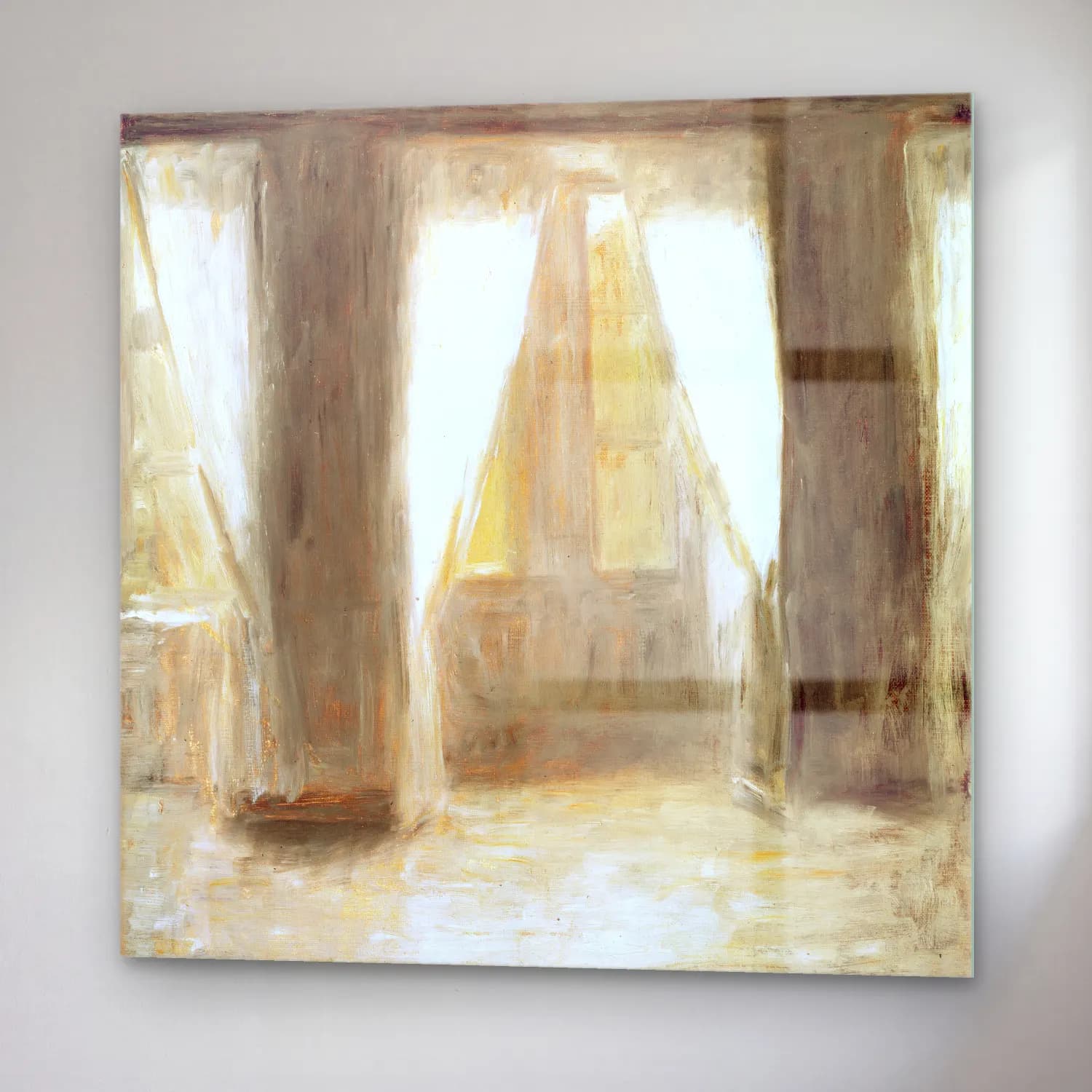 Vilhelm Hammershøi – The living room on Frederiksberg Allé cam tablo — sağ açıdan görünüm