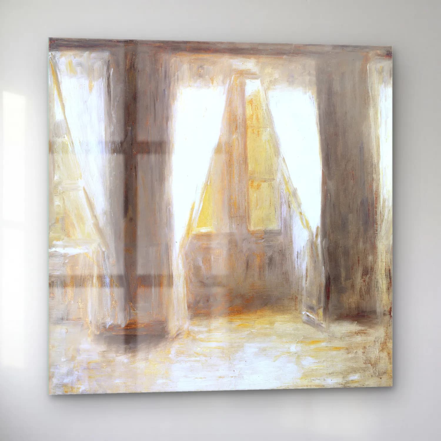 Vilhelm Hammershøi – The living room on Frederiksberg Allé cam tablo — sol açıdan görünüm
