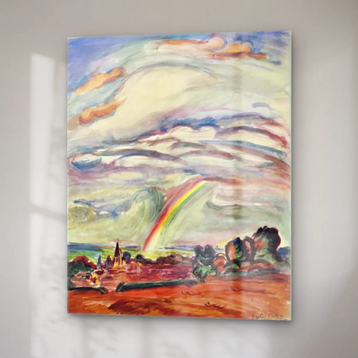 Othon Friesz – The rainbow.Montiullier cam tablo — sağ açıdan görünüm