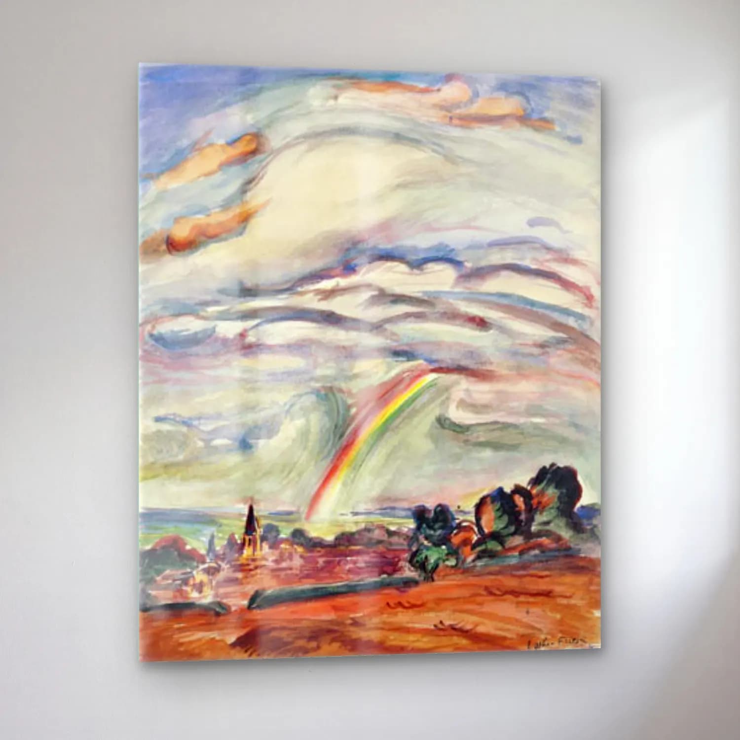 Othon Friesz – The rainbow.Montiullier cam tablo — sol açıdan görünüm