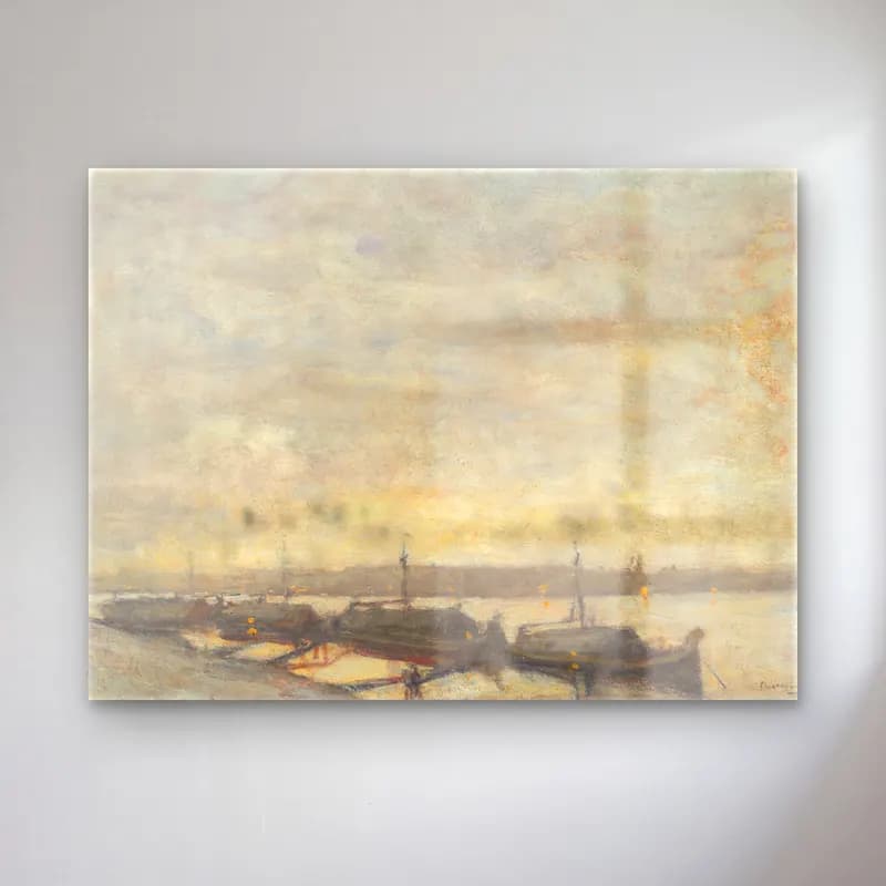 Yağlı Boya Liman ve Tekneler No. 49 cam tablo — Yağlı Boya Liman ve Tekneler No. 49 — yağlı boya liman ve tekneler