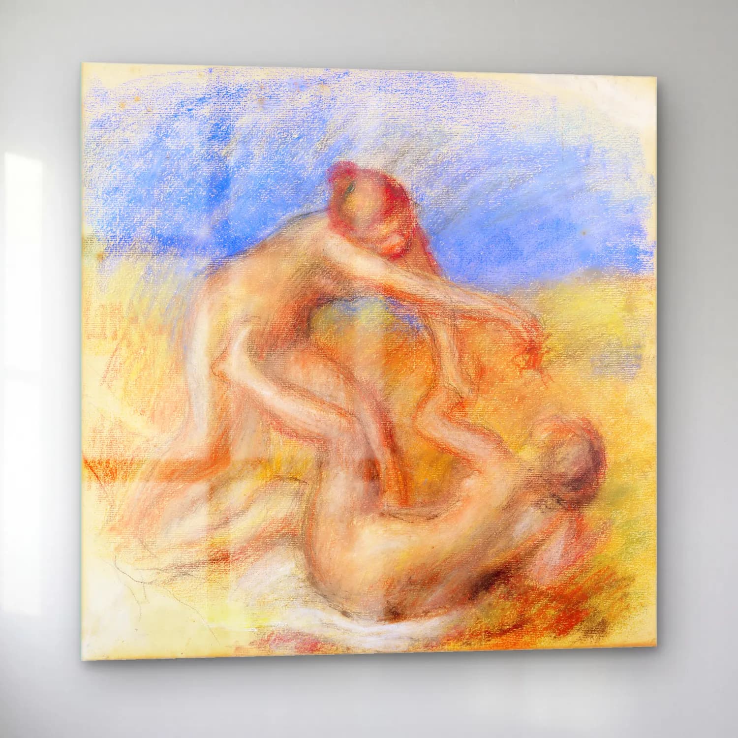 Pierre Auguste Renoir – Two Nudes cam tablo — sol açıdan görünüm