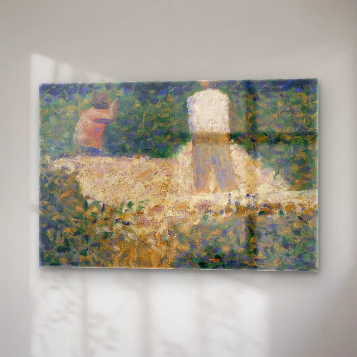 Georges Seurat – Two Stonebreakers (ca. 1881) cam tablo — sağ açıdan görünüm