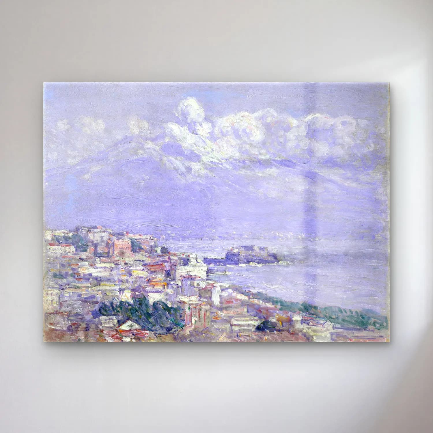 Frederick Childe Hassam – Vesuvius cam tablo — Frederick Childe Hassam – Vesuvius — empresyonist i̇talyan sahili