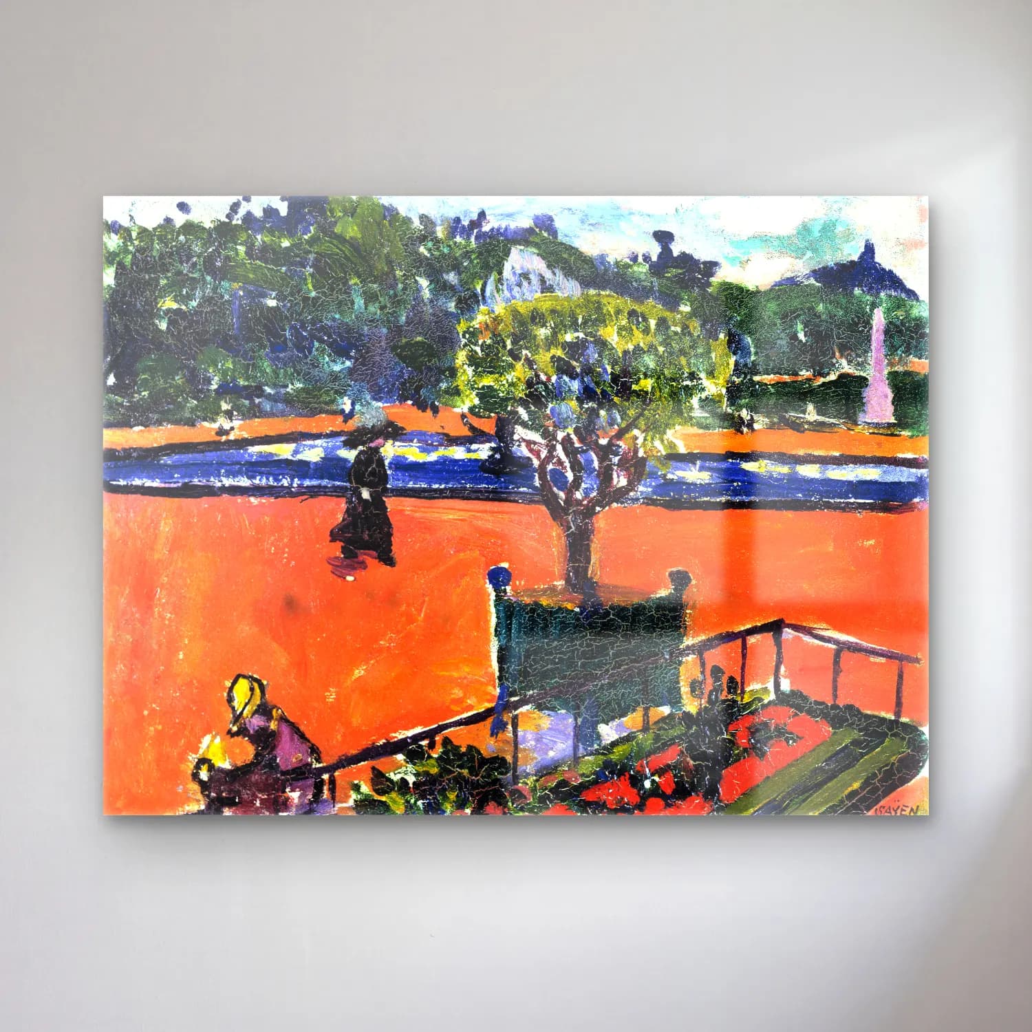Lyman Sayen – In the Luxembourg Gardens Henry cam tablo — Lyman Sayen – In the Luxembourg Gardens Henry — empresyonist tenis