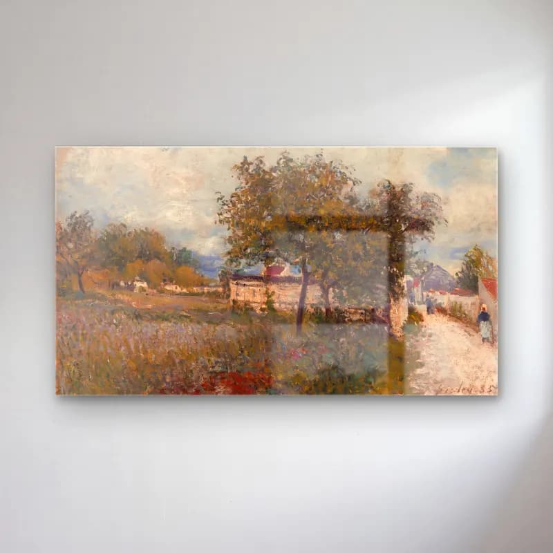 Empresyonist Kır Evi No. 39 cam tablo — Empresyonist Kır Evi No. 39 — empresyonist kır evi