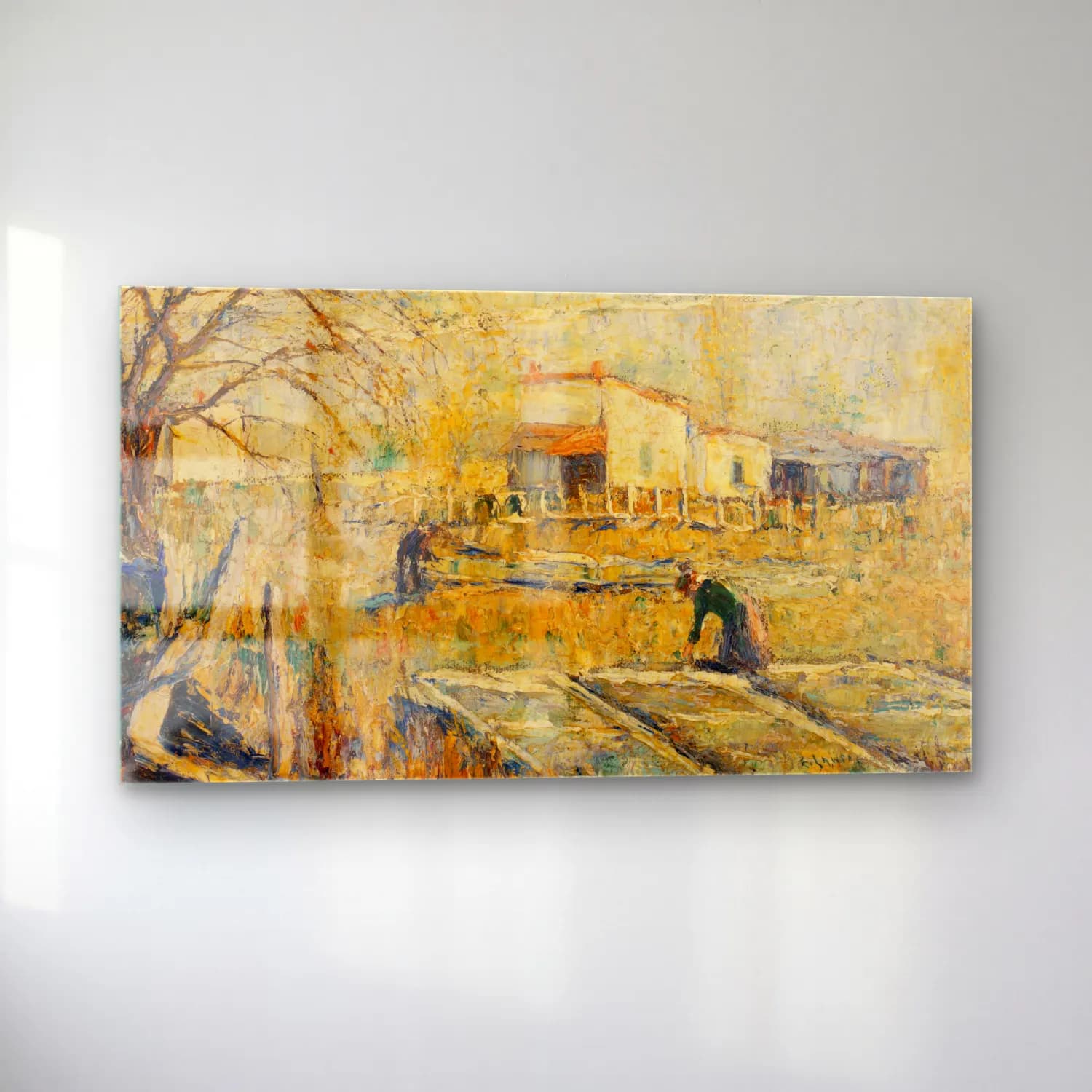 Empresyonist Kır Evi No. 41 cam tablo — sol açıdan görünüm