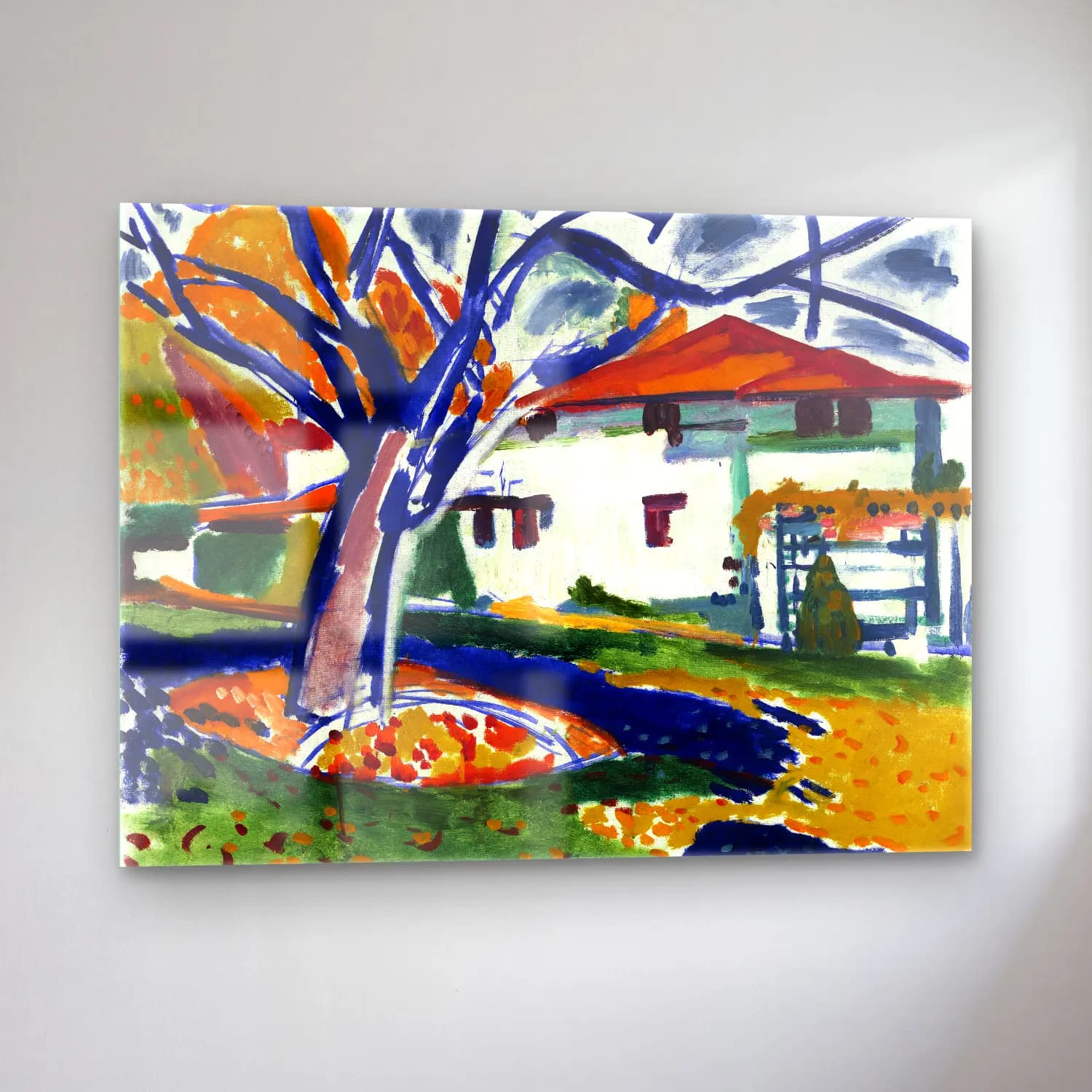 Lyman Sayen – Blue Trees Henry cam tablo — sol açıdan görünüm