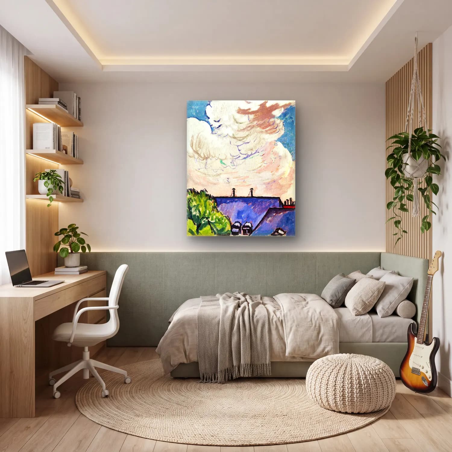 Lyman Sayen – Clouds Henry cam tablo — genç odasında