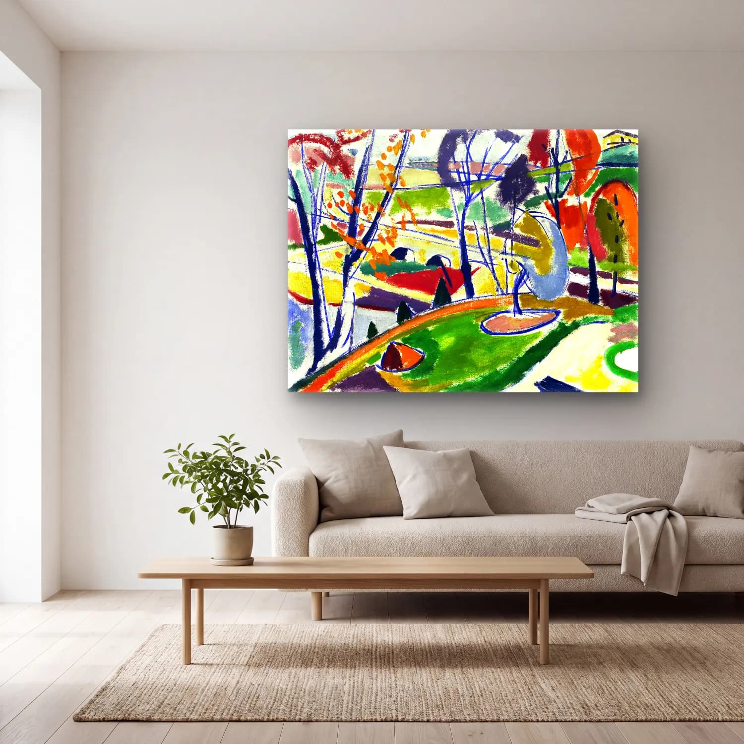 Lyman Sayen – Décor Plat Henry cam tablo — açık renk salonda