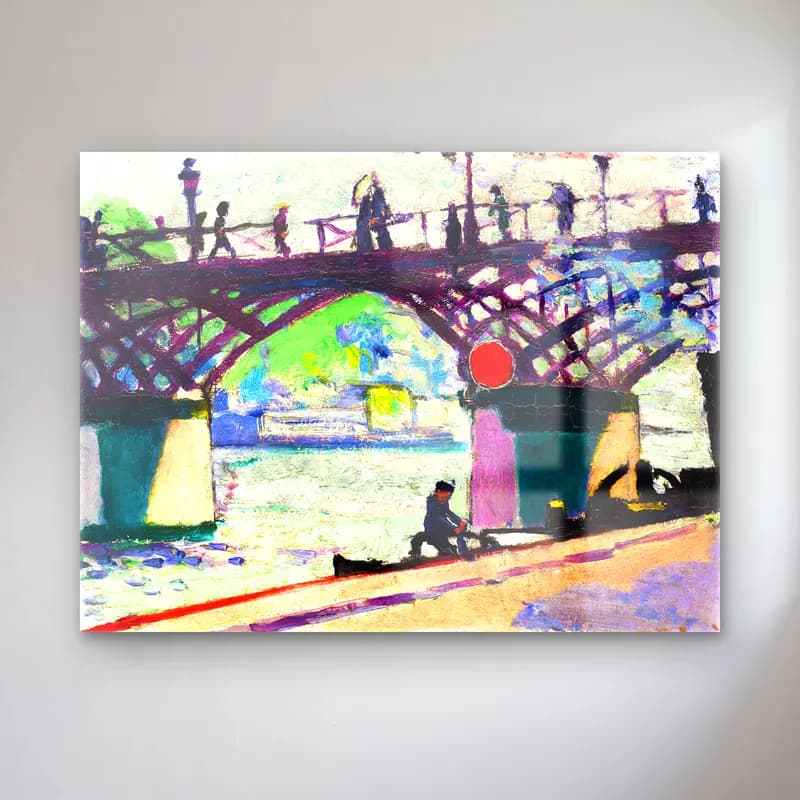 Lyman Sayen – Pont des Arts Henry cam tablo — Lyman Sayen – Pont des Arts Henry — empresyonist köprü