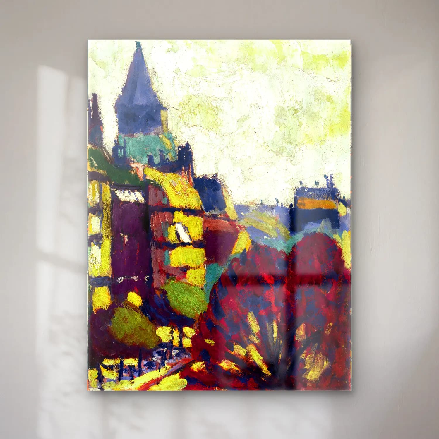 Lyman Sayen – St. Germain des Pres Henry cam tablo — Lyman Sayen – St. Germain des Pres Henry — empresyonist paris ve eyfel kulesi