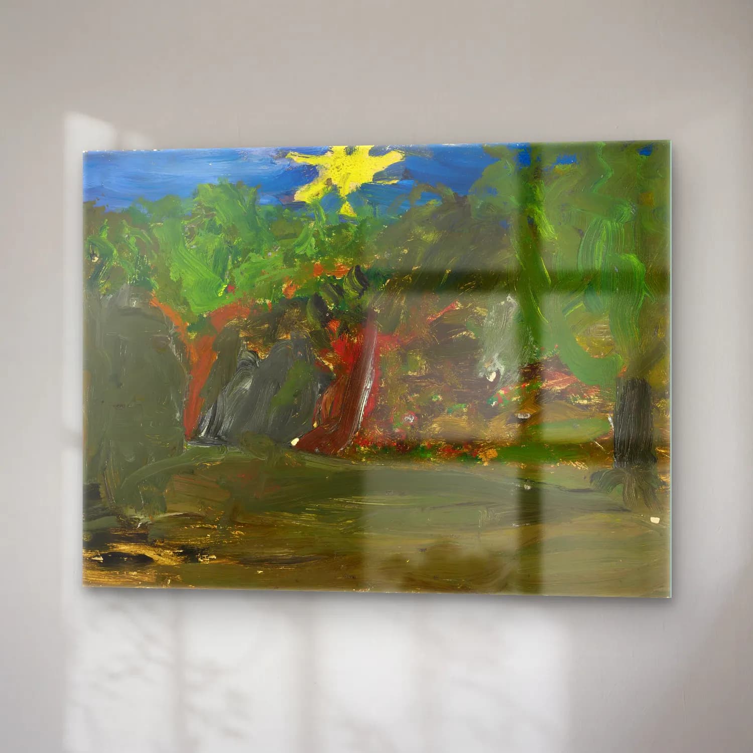 Tadeusz Makowski – Sun over a garden cam tablo — sağ açıdan görünüm