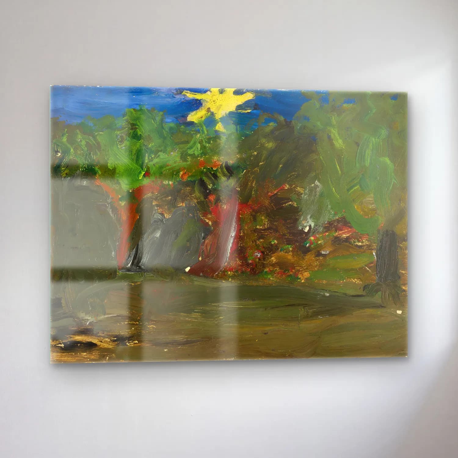 Tadeusz Makowski – Sun over a garden cam tablo — sol açıdan görünüm