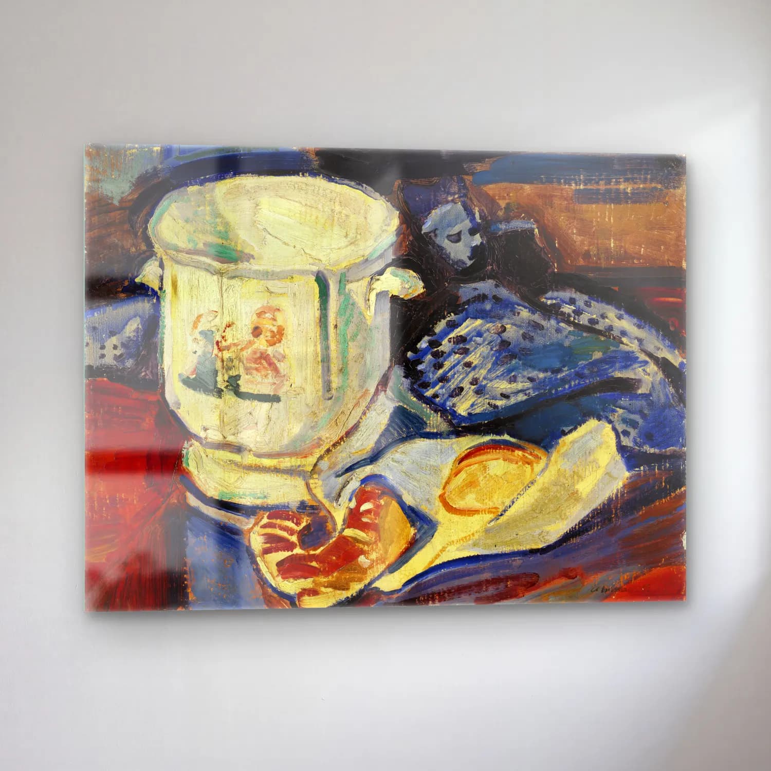 Alfred Henry Maurer – Still Life with Jardinière cam tablo — sol açıdan görünüm