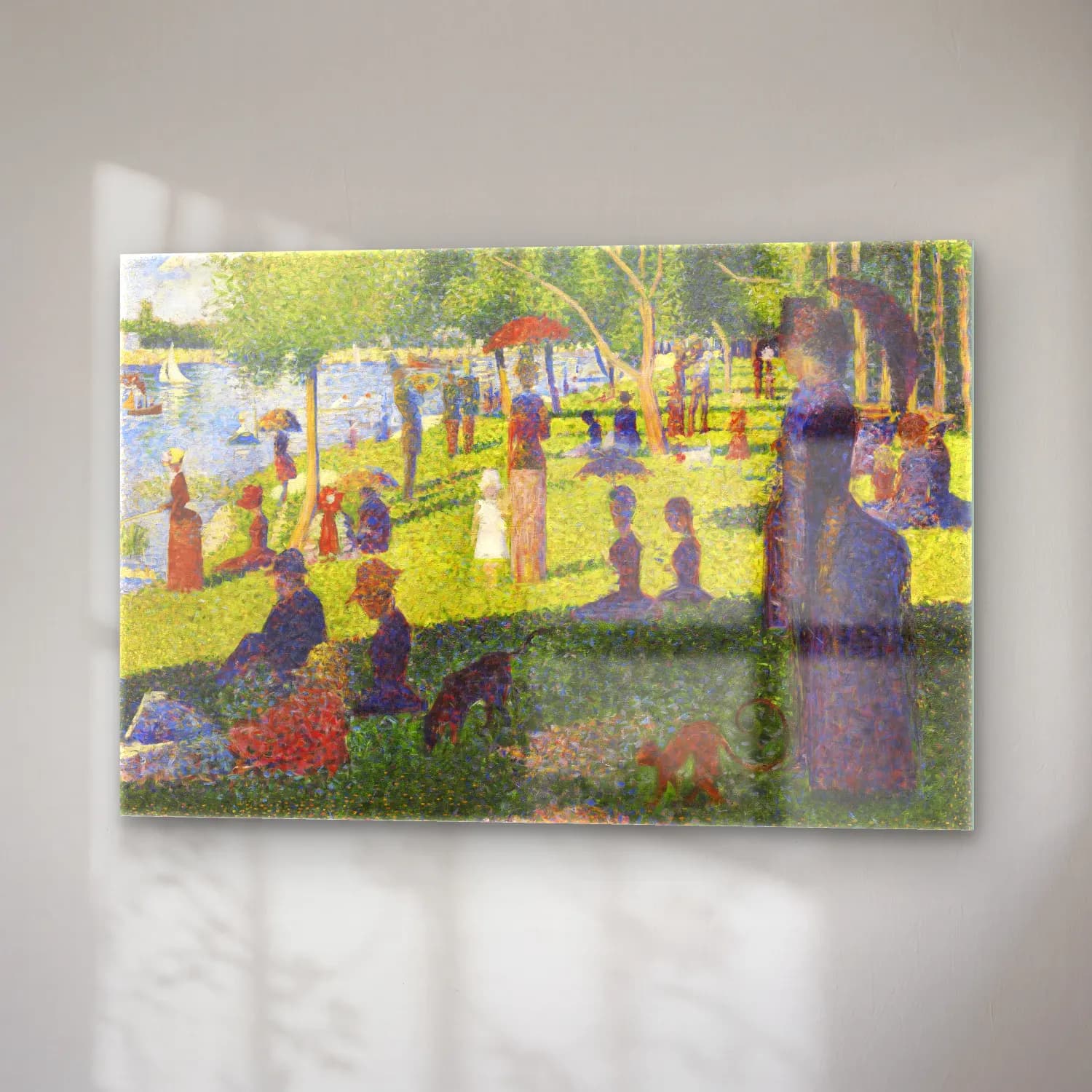 Georges Seurat – Study For a Sunday on La Grande Jatte cam tablo — sağ açıdan görünüm