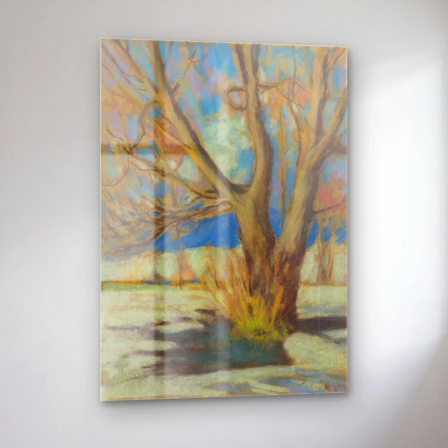 Zolo Palugyay – Study of a bare tree in the winter cam tablo — sol açıdan görünüm