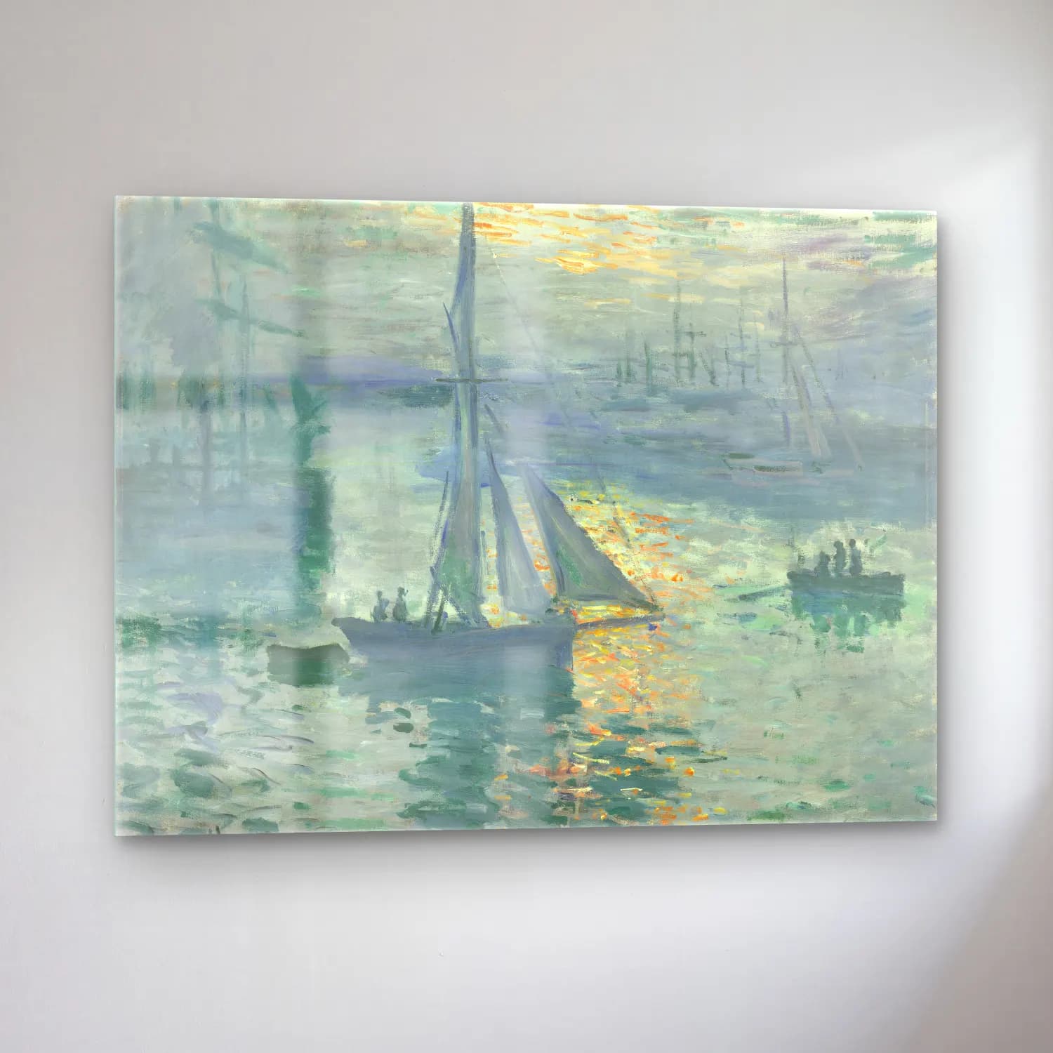 Claude Monet – Sunrise cam tablo — sol açıdan görünüm