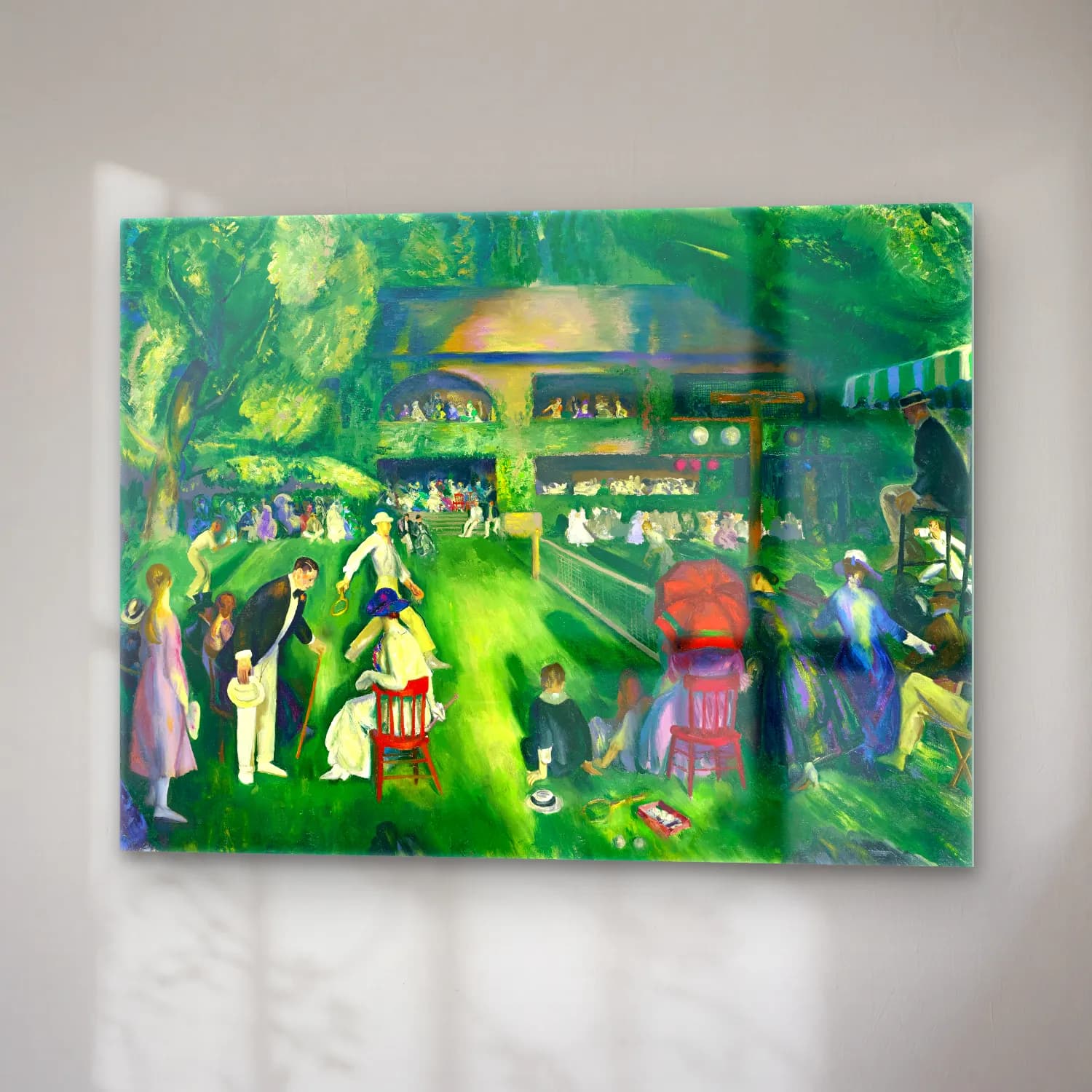 George Bellows – Tennis at Newport oil painting art cam tablo — sağ açıdan görünüm