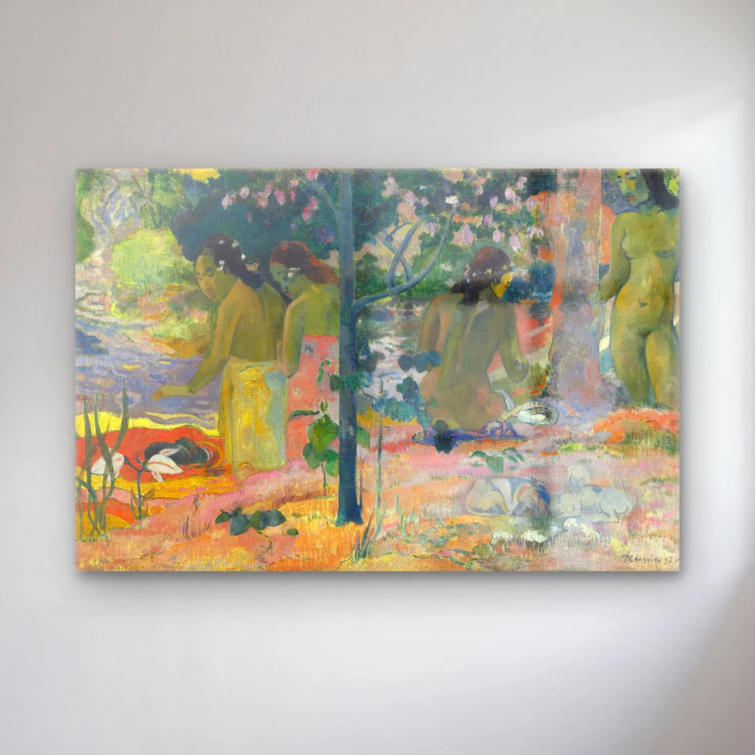 Paul Gauguin – The Bathers cam tablo — Paul Gauguin – The Bathers — empresyonist dansçılar