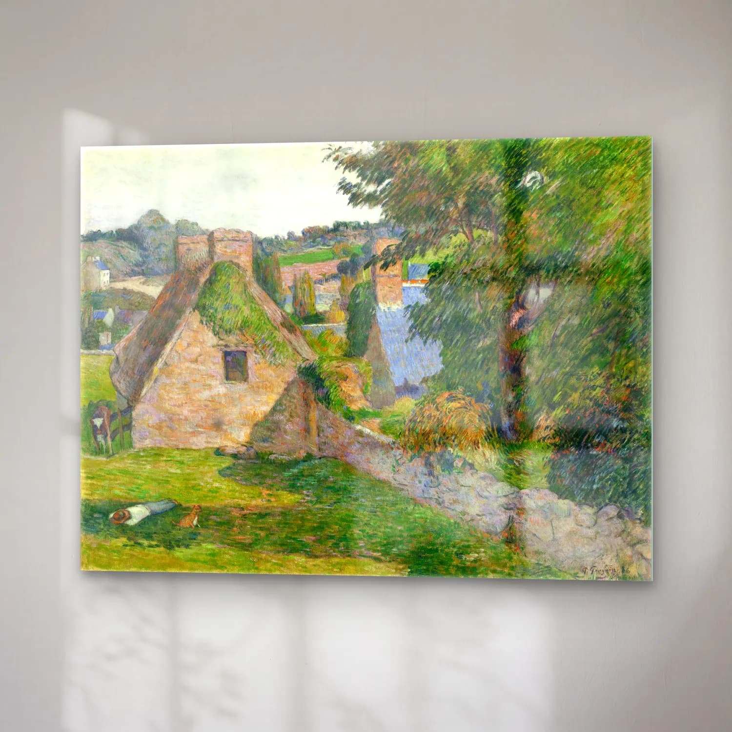 Paul Gauguin – The Field of Derout-Lollichon cam tablo — sağ açıdan görünüm