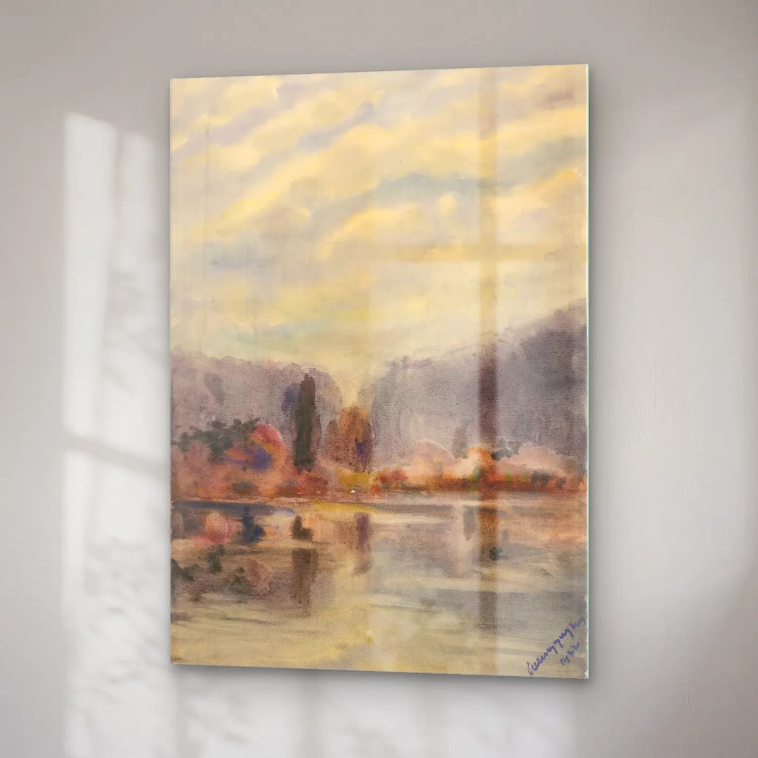 Zolo Palugyay – Twilight at a pond cam tablo — sağ açıdan görünüm