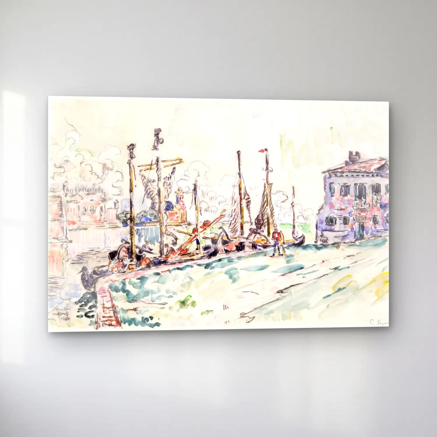 Paul Signac – Venice cam tablo — sol açıdan görünüm