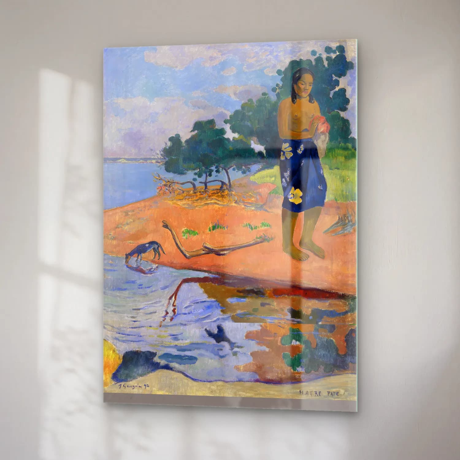 Paul Gauguin – Haere Pape cam tablo — sağ açıdan görünüm