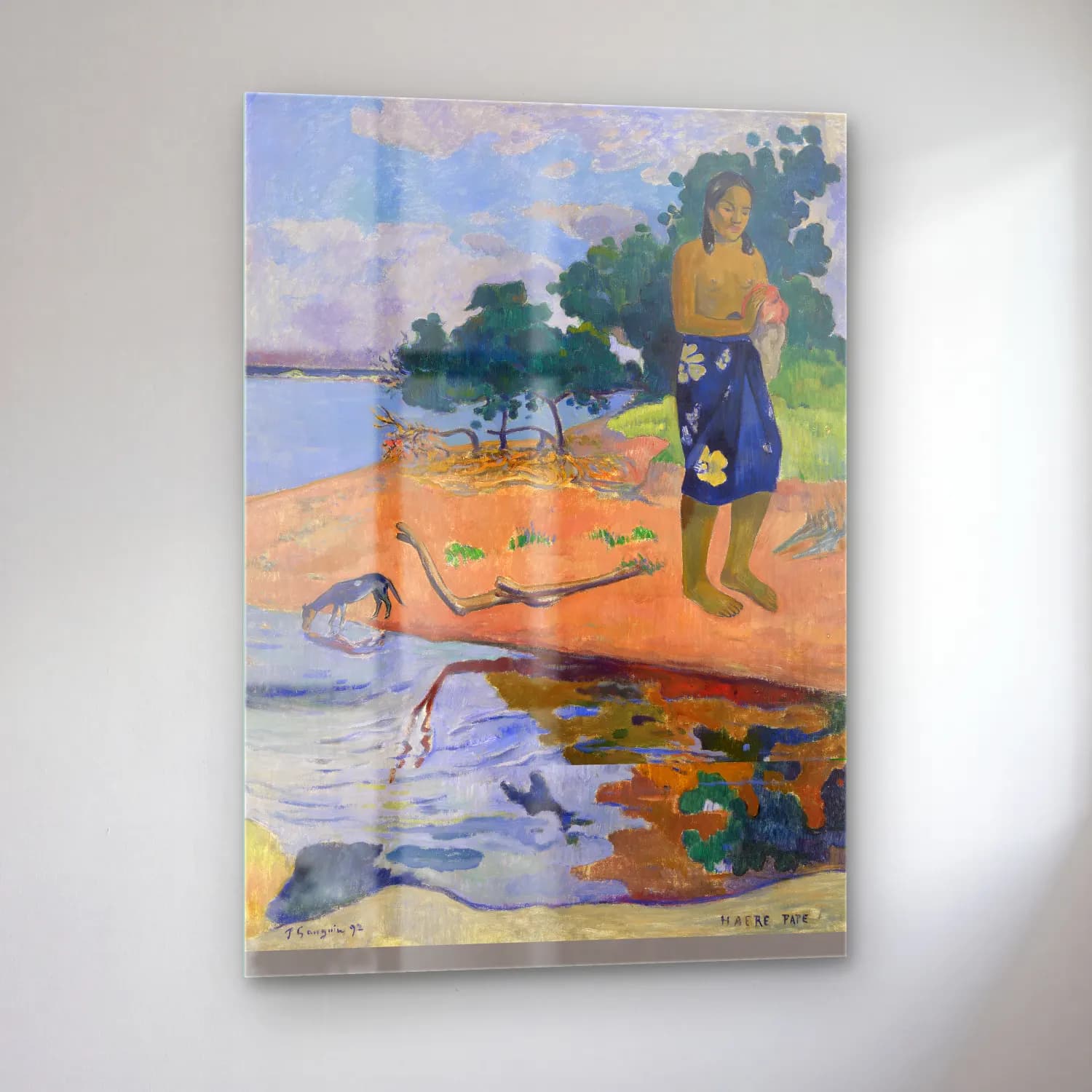 Paul Gauguin – Haere Pape cam tablo — sol açıdan görünüm