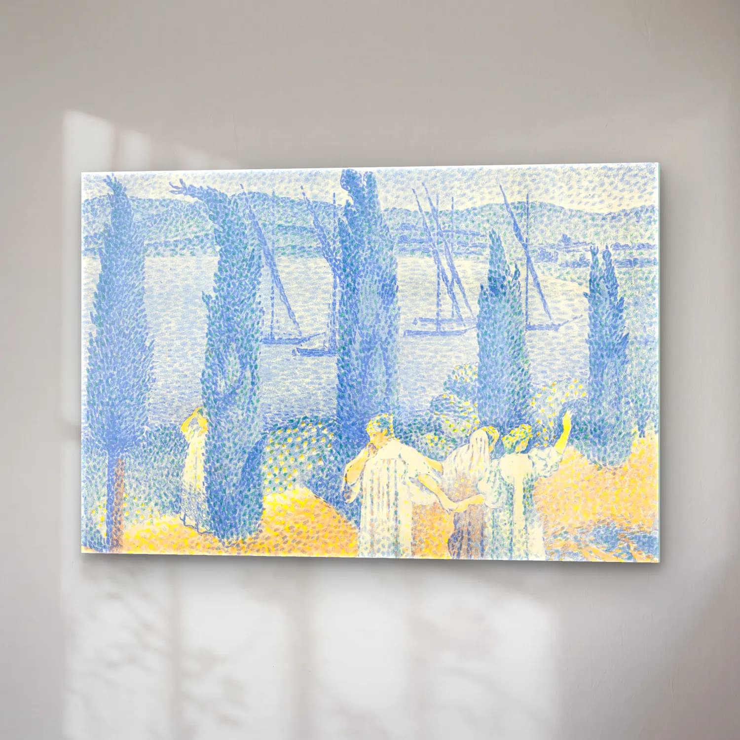 Henri Edmond Cross – La Promenade cam tablo — sağ açıdan görünüm