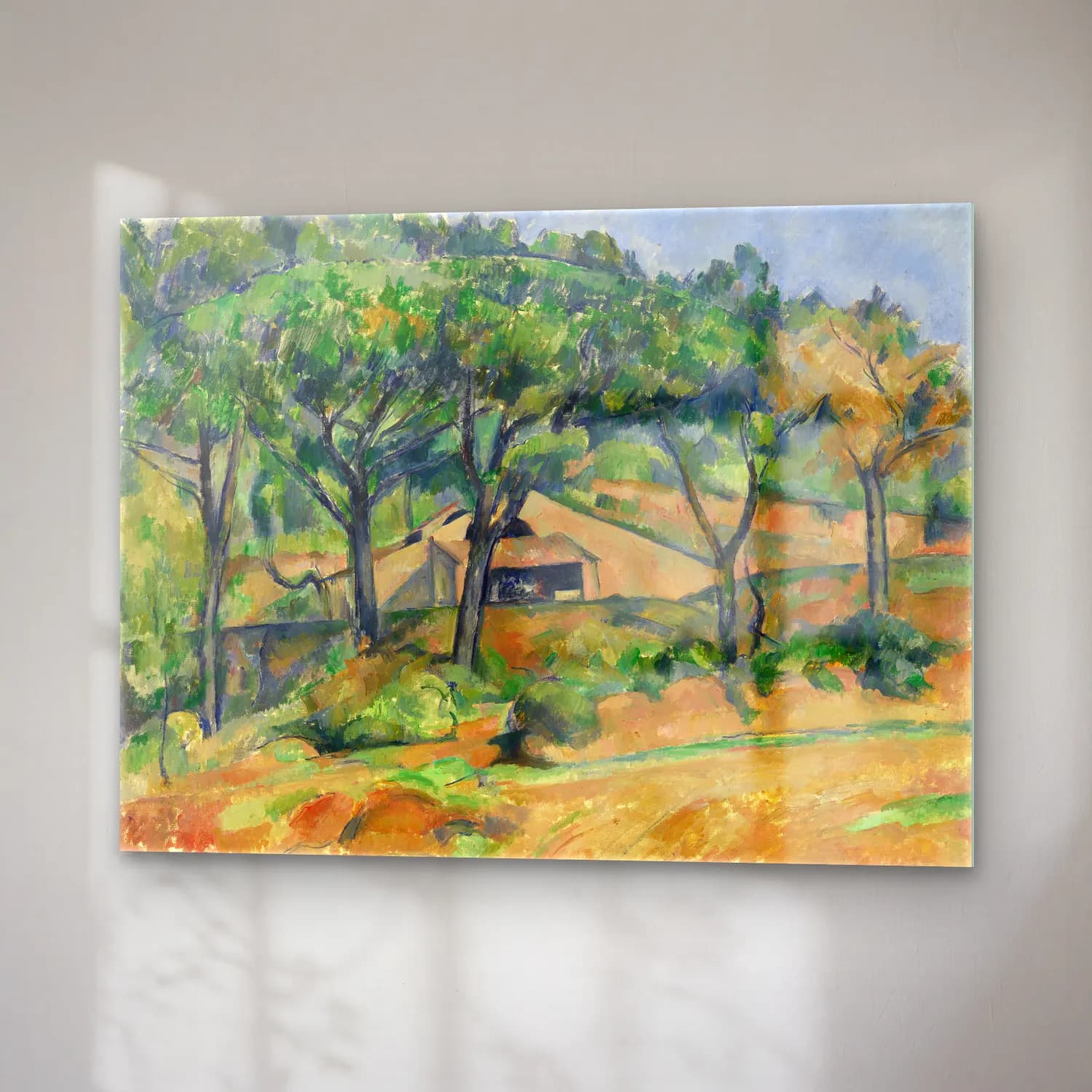 Paul Cézanne – House in Provence (Maison en Provence) (ca.1890) cam tablo — sağ açıdan görünüm