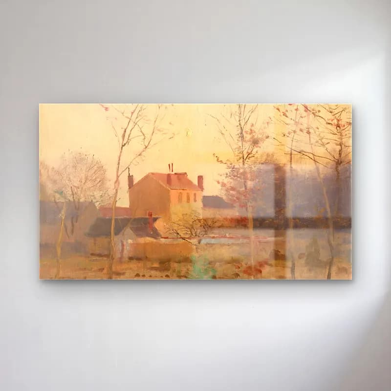 Empresyonist Kır Evi No. 37 cam tablo — Empresyonist Kır Evi No. 37 — empresyonist kır evi
