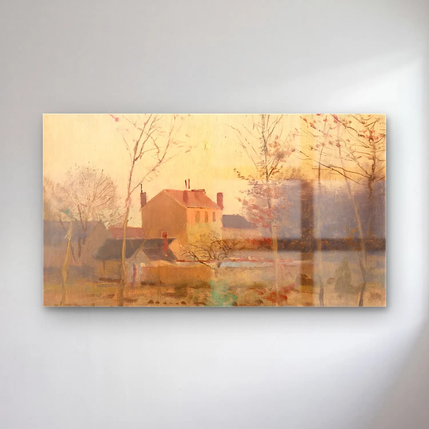 Empresyonist Kır Evi No. 37 cam tablo — Empresyonist Kır Evi No. 37 — empresyonist kır evi