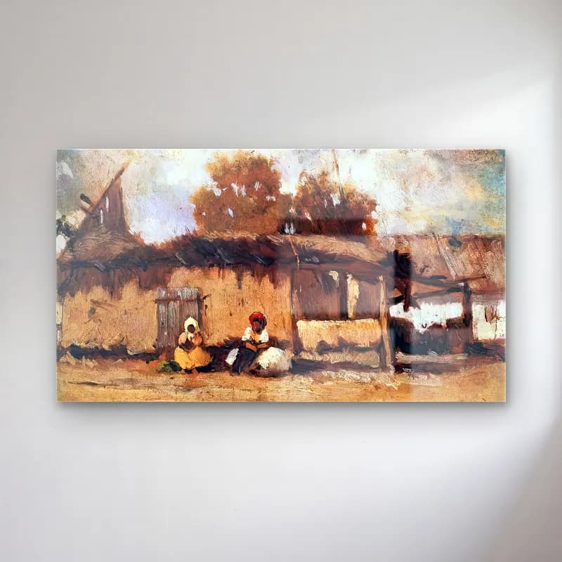 Empresyonist Kır Evi No. 22 cam tablo — Empresyonist Kır Evi No. 22 — empresyonist kır evi