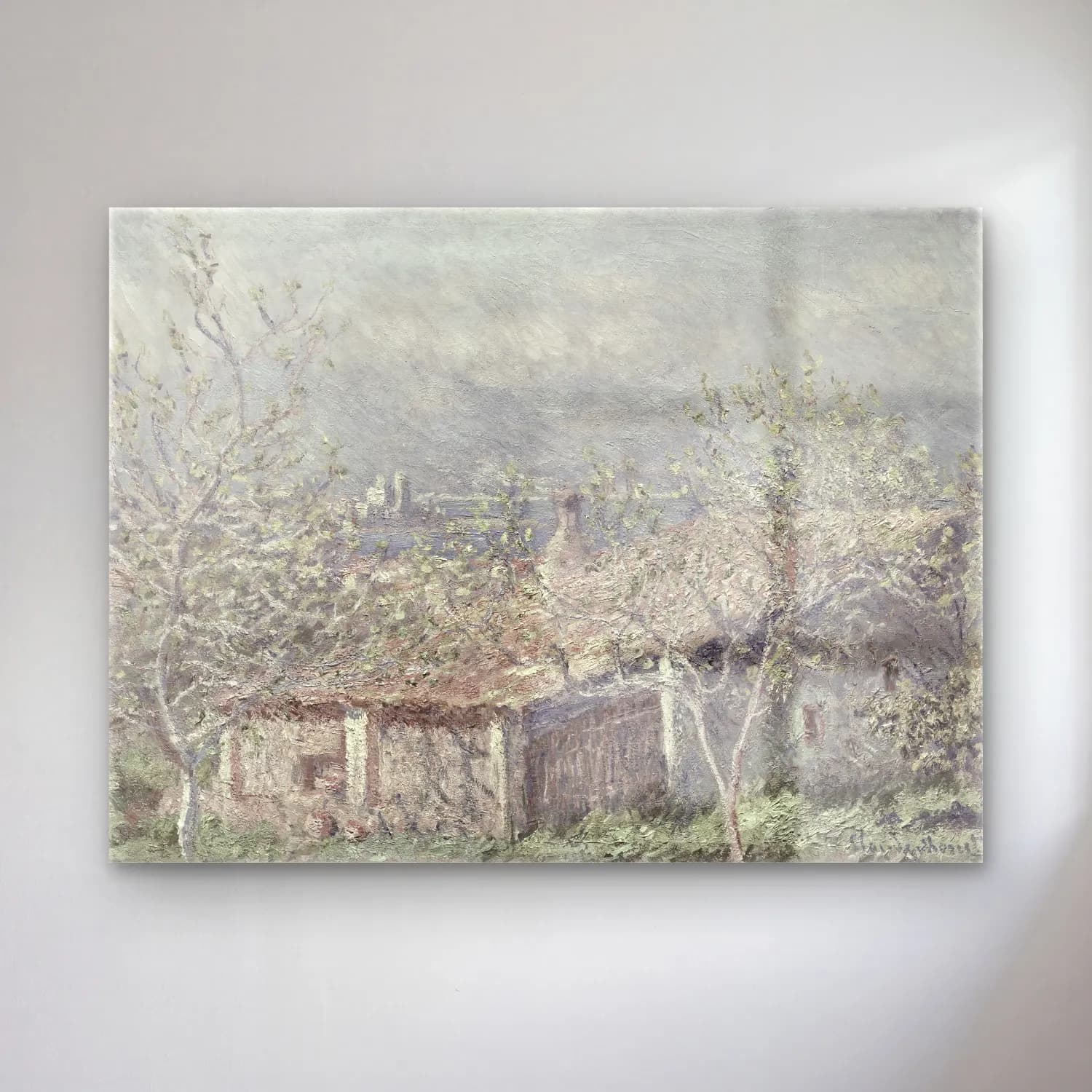Empresyonist Kır Evi No. 51 cam tablo — Empresyonist Kır Evi No. 51 — empresyonist kır evi