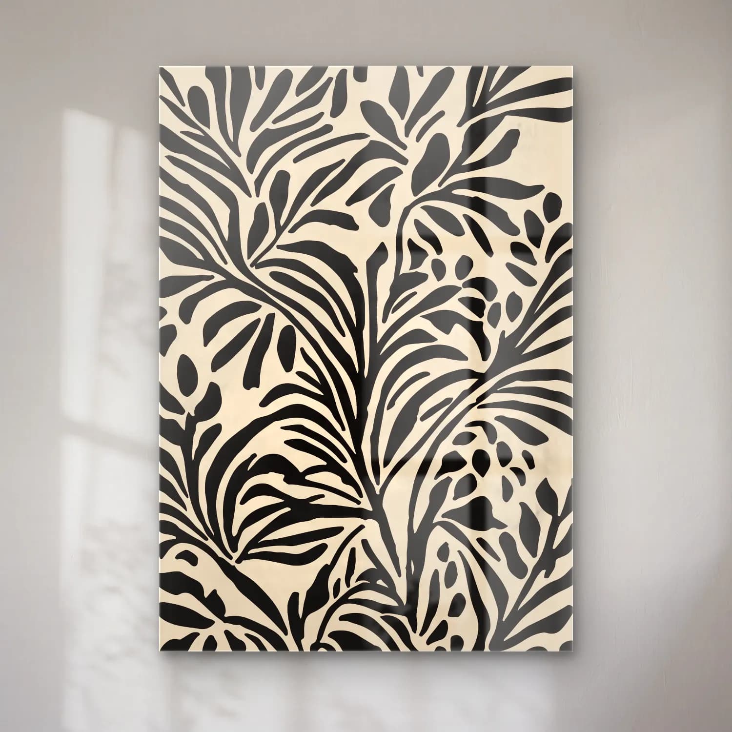 Boho Çiçek Deseni No. 75 cam tablo — Boho Çiçek Deseni No. 75 — boho çiçek deseni