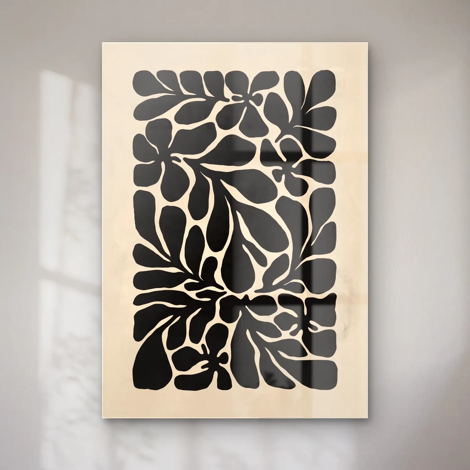 Boho Çiçek Deseni No. 81 cam tablo — Boho Çiçek Deseni No. 81 — boho çiçek deseni