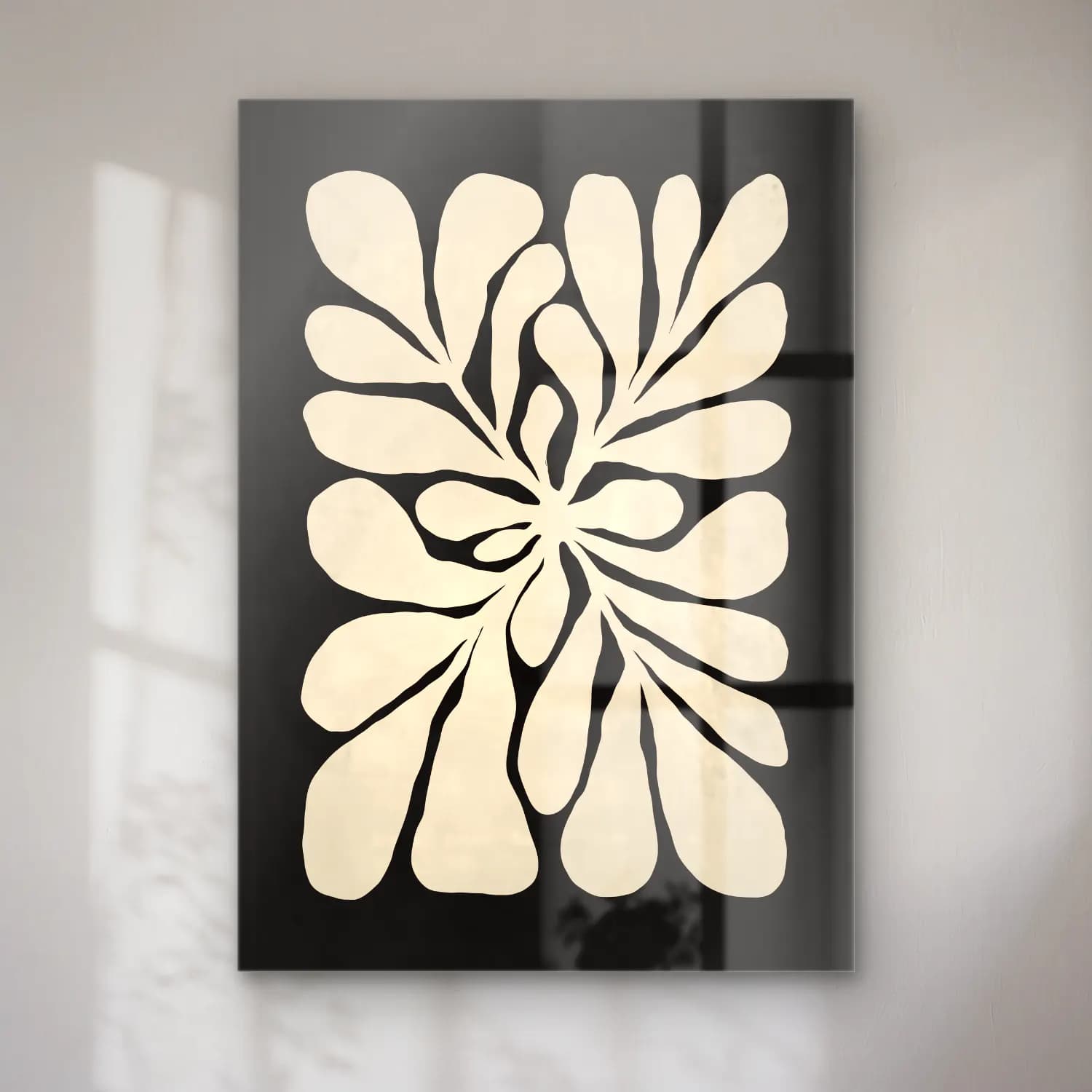 Boho Çiçek Deseni No. 82 cam tablo — Boho Çiçek Deseni No. 82 — boho çiçek deseni