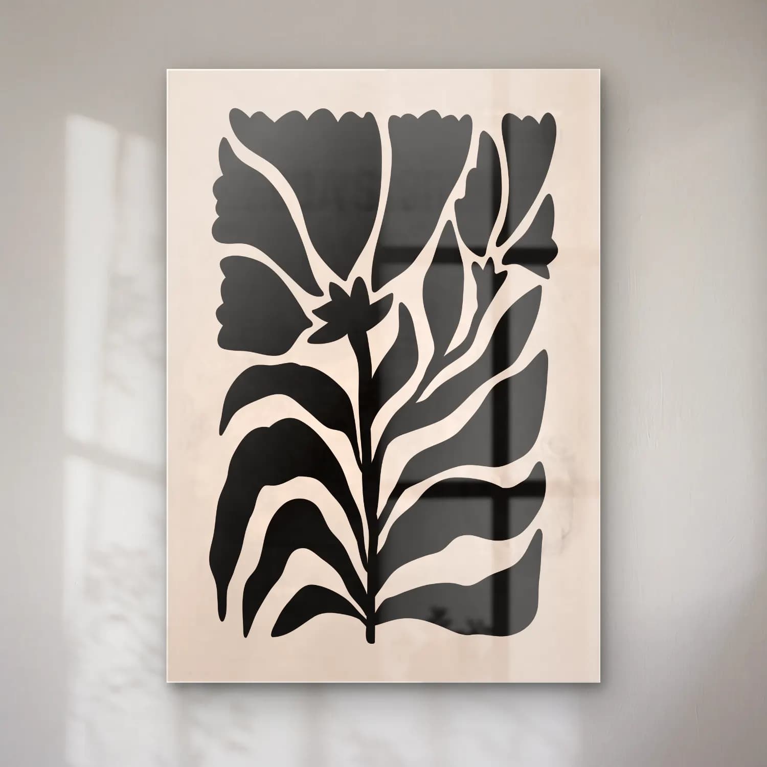 Boho Çiçek Deseni No. 85 cam tablo — Boho Çiçek Deseni No. 85 — boho çiçek deseni