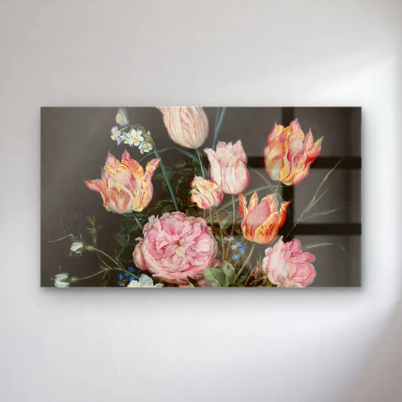 Jan Brueghel The Elder – Flowers in a Wan-Li Vase cam tablo — Jan Brueghel The Elder – Flowers in a Wan-Li Vase — botanik i̇llüstrasyon laleler