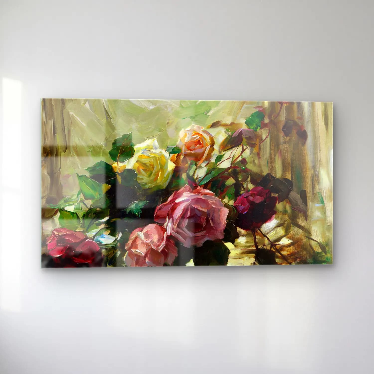 Alexander Koester – Rosen auf Schleier cam tablo — sol açıdan görünüm