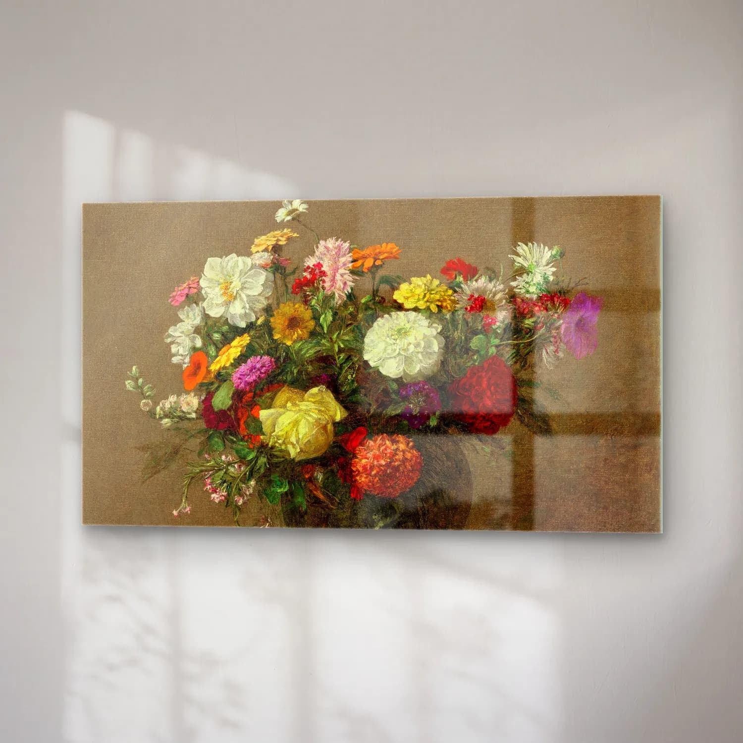 Henri Fantin-Latour – Bouquet de jardin cam tablo — sağ açıdan görünüm