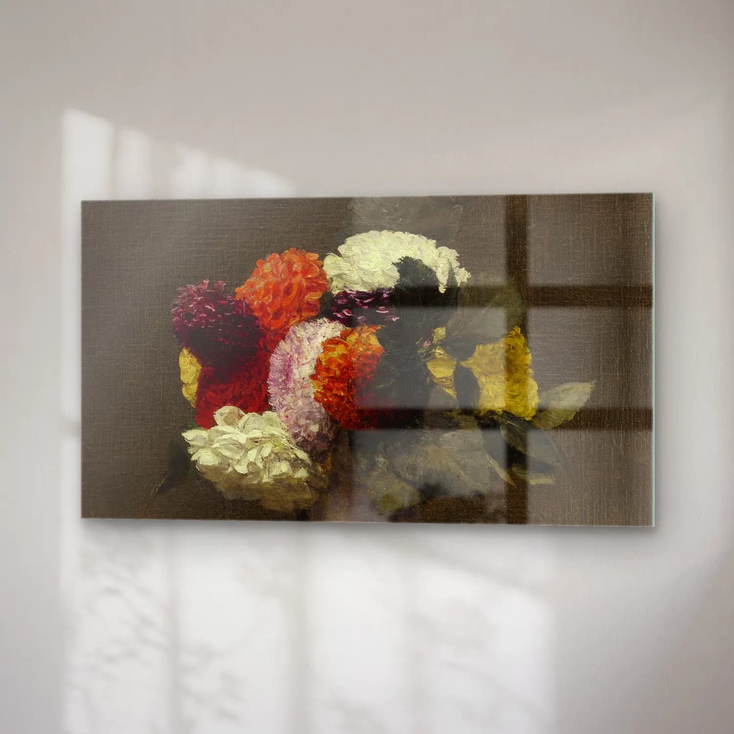 Henri Fantin-Latour – Dahlias cam tablo — sağ açıdan görünüm
