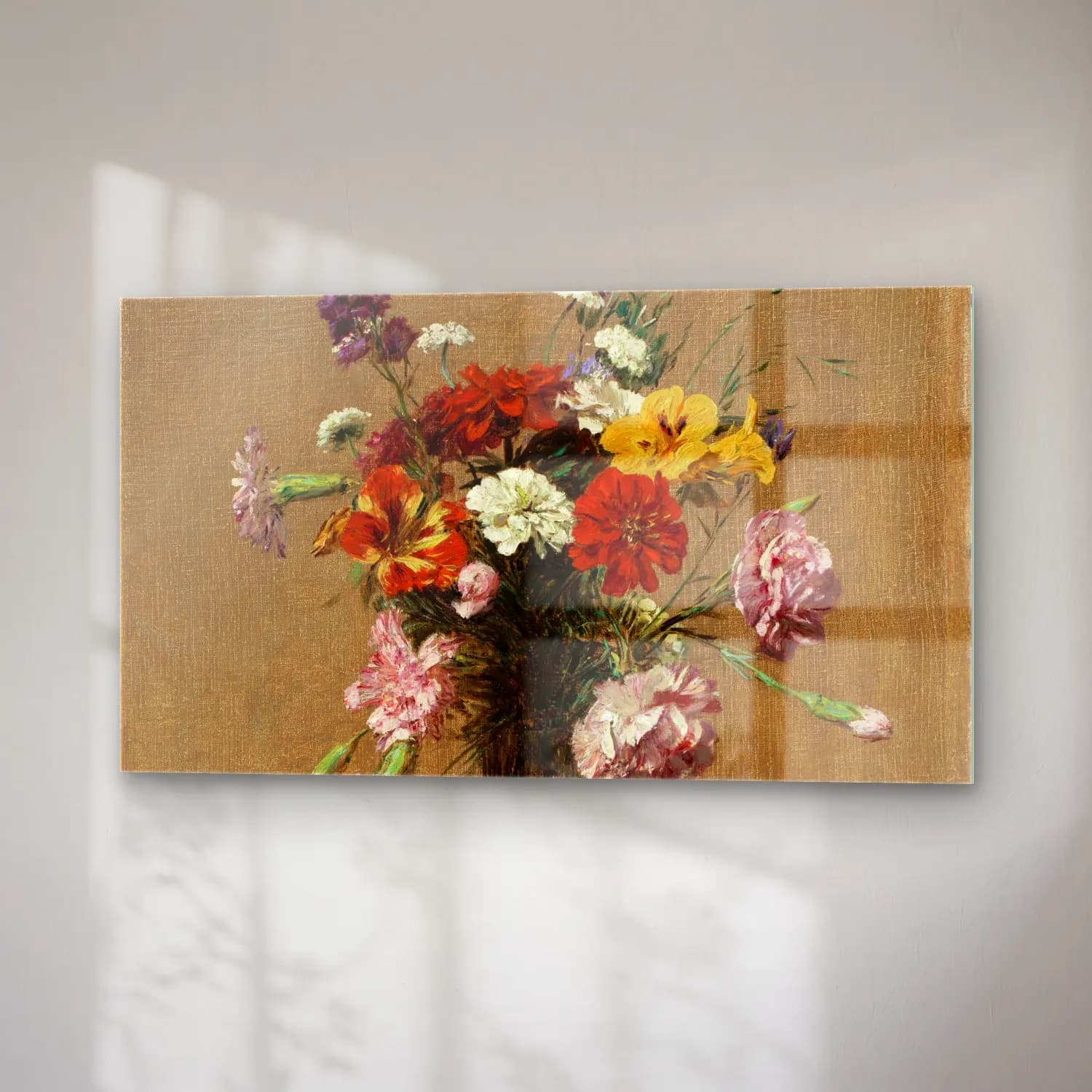 Henri Fantin-Latour – Fleurs diverses dans un vase cam tablo — sağ açıdan görünüm
