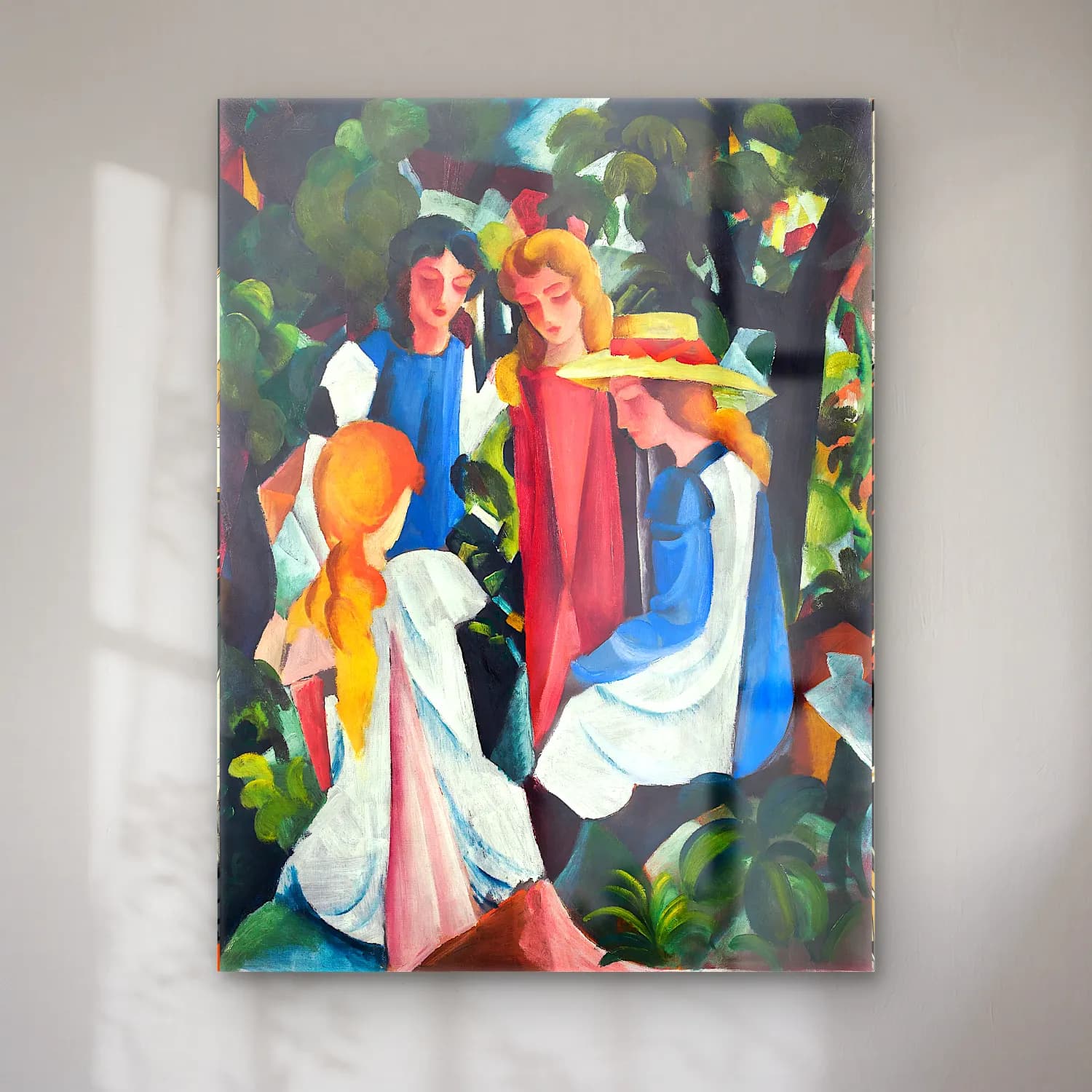Yağlı Boya Çiçek Pazarı No. 3 cam tablo — Yağlı Boya Çiçek Pazarı No. 3 — yağlı boya çiçek pazarı