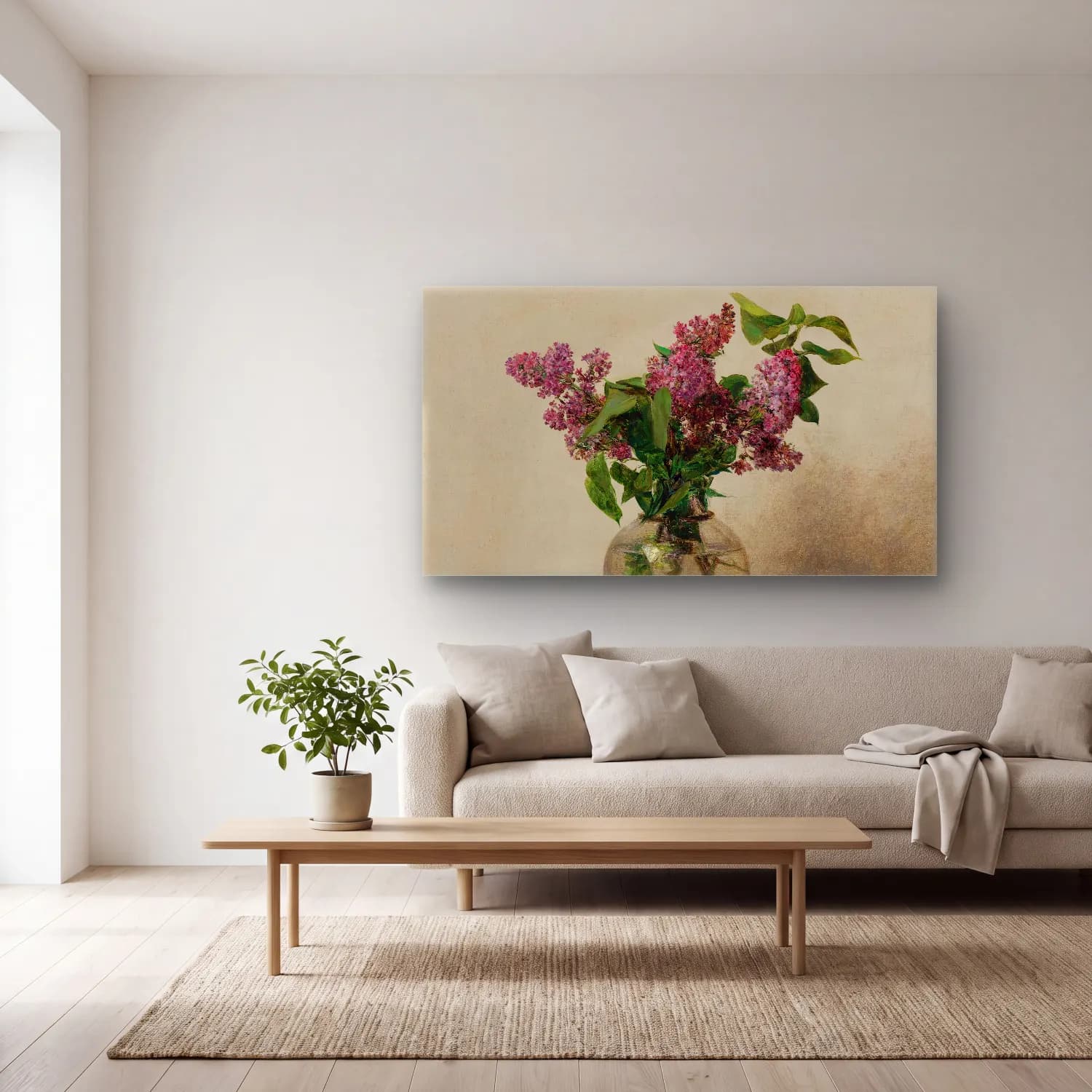 Henri Fantin-Latour – Lilas cam tablo — açık renk salonda