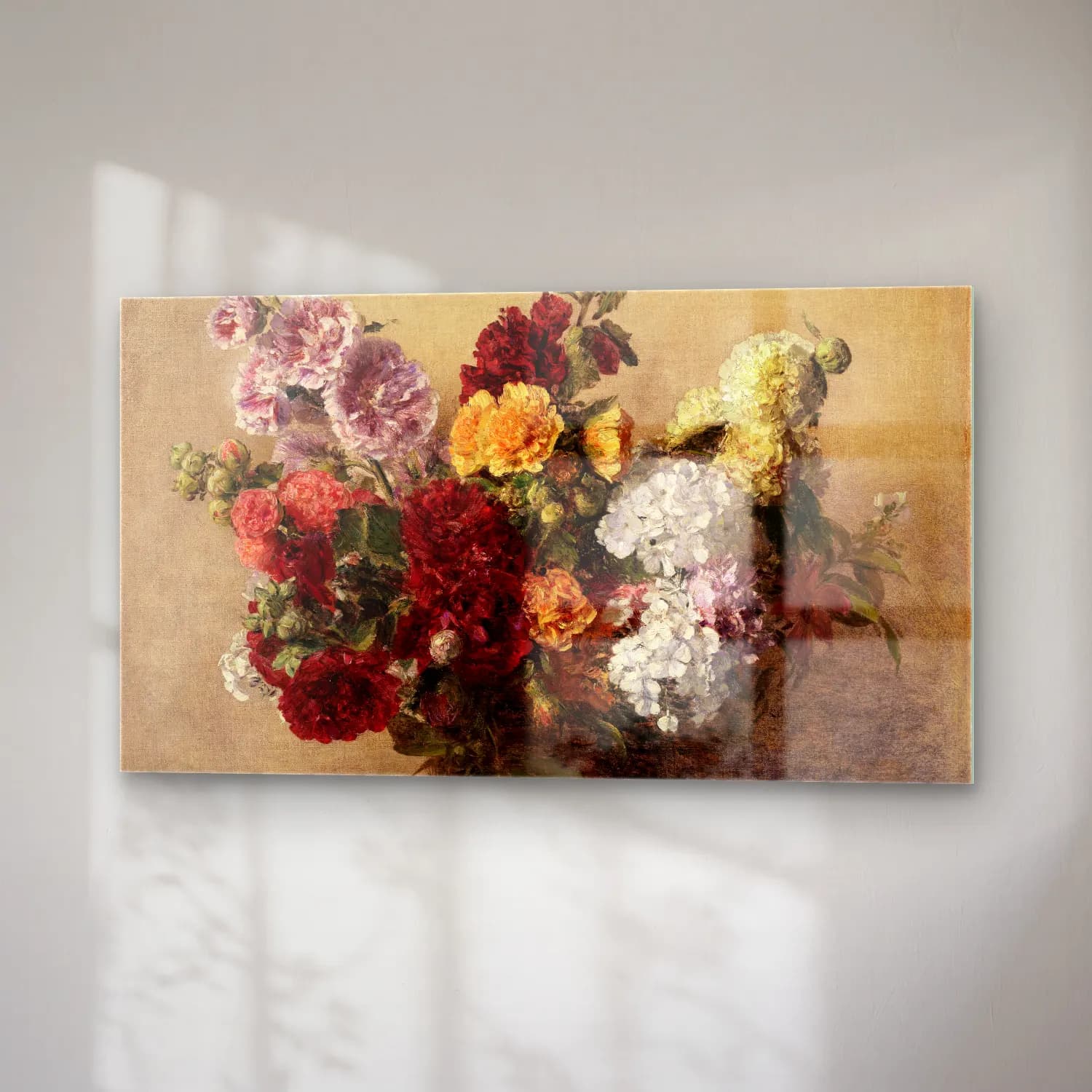 Henri Fantin-Latour – Malvenstrauss cam tablo — sağ açıdan görünüm