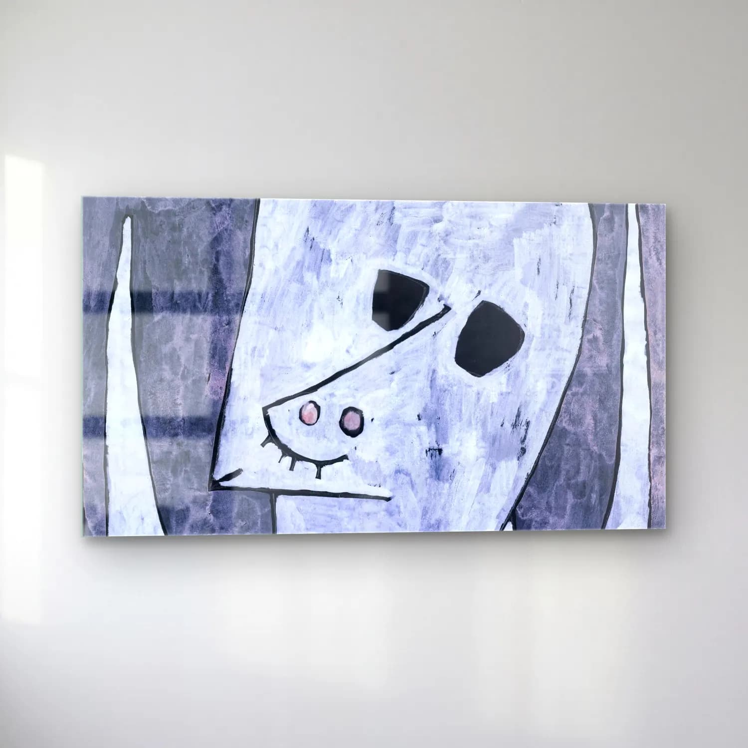 Paul Klee – Angel Applicant – Siyah Beyaz Tonlar cam tablo — sol açıdan görünüm