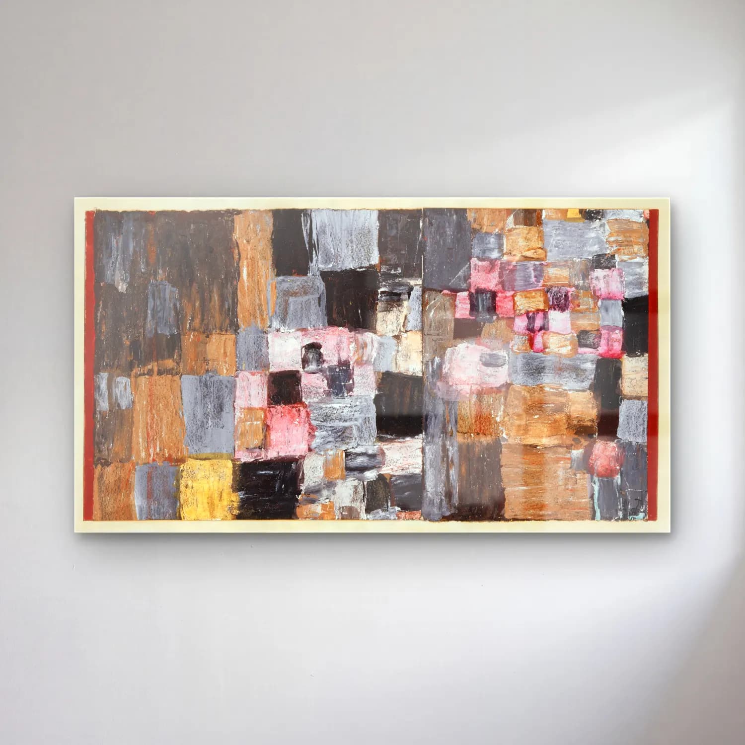 Paul Klee – Ascent of a town cam tablo — Paul Klee – Ascent of a town — modern soyut dama deseni